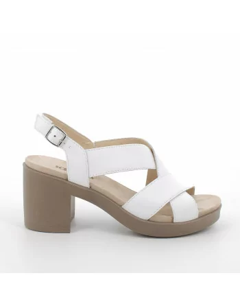 Sandali Donna IGI&CO 3676044 in Pelle Bianco modello casual. Calzature comode per tutte le occasioni Primavera-Estate 2023