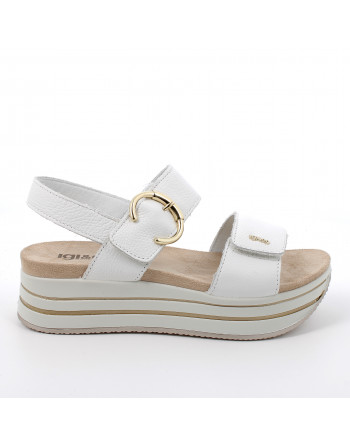 Sandali Donna IGI&CO 3678111 in Pelle Bianco modello casual. Calzature comode per tutte le occasioni Primavera-Estate 2023