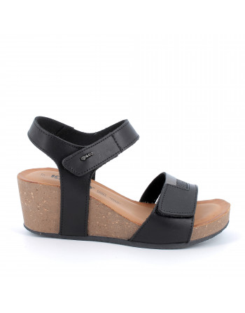 Sandali Donna IGI&CO 3697200 in Pelle Nero modello casual. Calzature comode per tutte le occasioni Primavera-Estate 2023