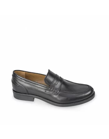 Mocassini Uomo Valleverde 47900 in Pelle Nero o Marrone modello casual. Calzature comode. Autunno Inverno