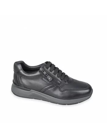 Stringata Uomo Valleverde 36842A in Pelle Nero o Marrone modello casual. Calzature comode. Autunno Inverno