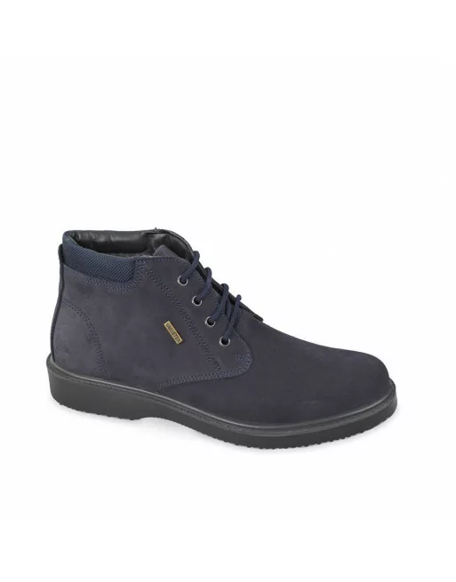 Stivaletti Uomo Valleverde VL53831 in Camoscio Antracite o Marrone modello casual. Calzature comode. Autunno Inverno