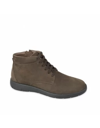 Stivaletti Uomo Valleverde 36986 in Camoscio Marrone modello casual. Calzature comode. Autunno Inverno