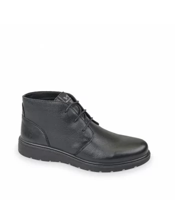 Stivaletti Uomo Valleverde 36836 in Pelle Nero o Castagno modello casual. Calzature comode. Autunno Inverno