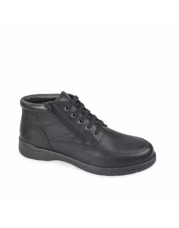 Stivaletti Uomo Valleverde 36824 in Pelle Nero o Marrone modello casual. Calzature comode. Autunno Inverno