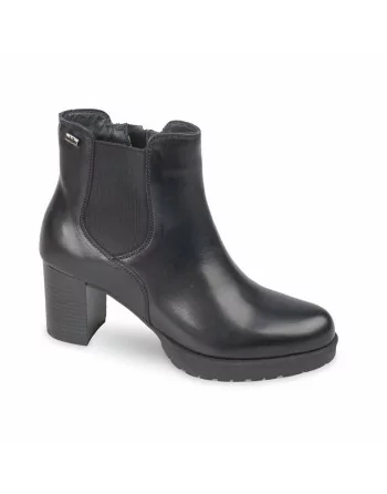 Stivaletti Donna Valleverde 49360 in Pelle Nero o Marrone modello casual. Calzature comode. Autunno Inverno