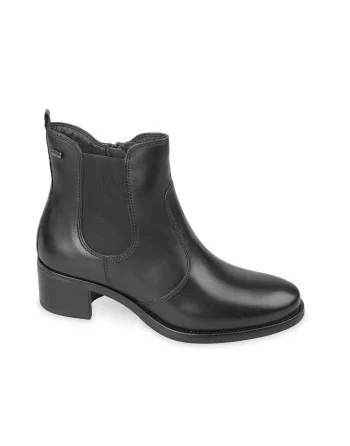 Stivaletti Donna Valleverde 47615 in Pelle Nero o Marrone modello casual. Calzature comode. Autunno Inverno