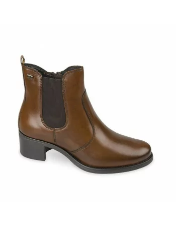 Stivaletti Donna Valleverde 47615 in Pelle Nero o Marrone modello casual. Calzature comode. Autunno Inverno