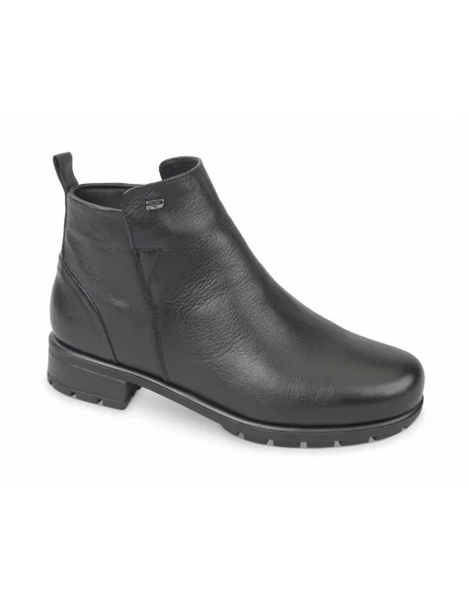 Stivaletti Donna Valleverde VS10550 in Pelle Marrone o Nero modello casual. Calzature comode. Autunno Inverno