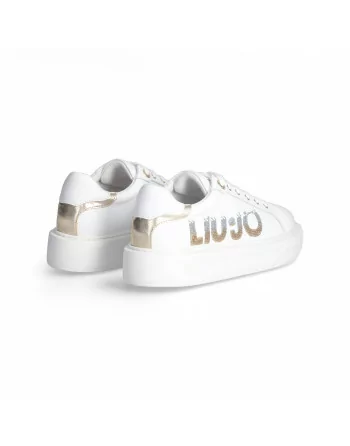 Sneakers Donna Liu-jo Kylie 22 BF3127PX077 in Pelle White modello casual. Sneakers casual