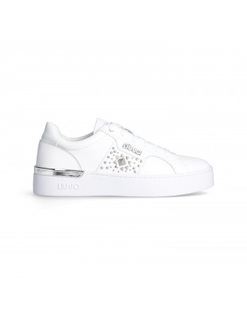 Sneakers Donna Liu-jo Silvia 85 BF3043P0102 in Pelle White modello casual. Sneakers casual