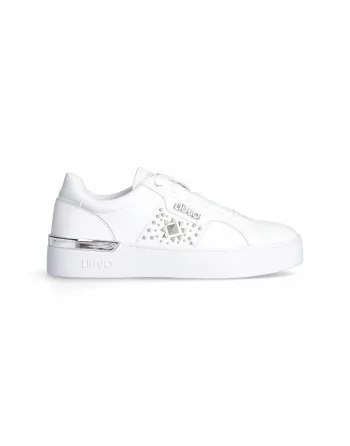 Sneakers Donna Liu-jo Silvia 85 BF3043P0102 in Pelle White o Butter modello casual. Sneakers casual