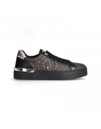 Sneakers Donna Liu-jo Silvia 92 BF3041EX191 in Pelle Butter o Brown modello casual. Sneakers casual