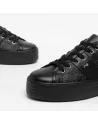 Sneakers Donna NeroGiardini I308420D in Pelle Nero modello casual. Autunno Inverno 2023