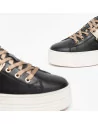 Sneakers Donna NeroGiardini I308412D in Pelle Nero o Brown modello casual. Autunno Inverno 2023