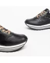 Sneakers Donna NeroGiardini I308390D in Pelle Nero modello casual. Autunno Inverno 2023