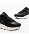 Sneakers Donna NeroGiardini I308335D in Pelle Nero modello casual. Autunno Inverno 2023