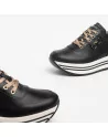 Sneakers Donna NeroGiardini I308380D in Pelle Nero o Brown modello casual. Autunno Inverno 2023