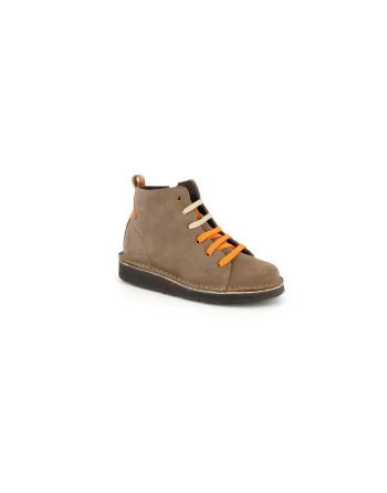 Anfibio Bambino Grunland 2223 Camoscio Antracite o Taupe modello casual. Una calzatura comoda adatta per tutte le Occasioni