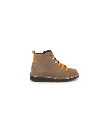 Anfibio Bambino Grunland 2223 Camoscio Antracite o Taupe modello casual. Una calzatura comoda adatta per tutte le Occasioni