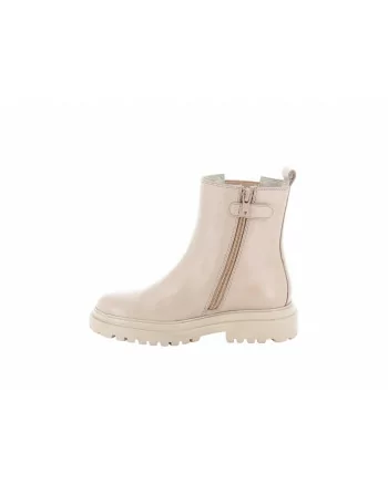 Stivaletto Bambina Grunland 2056 Pelle Beige o Nero modello casual. Calzature comode per tutte le Occasioni. Inverno 2023.