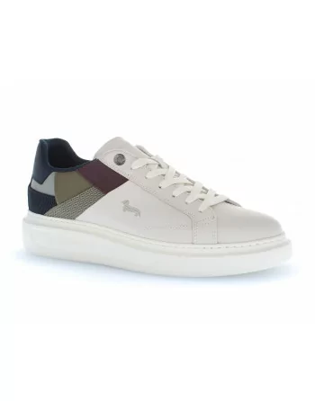 Sneakers Uomo Harmont&Blaine EFM222.033 in Pelle Bianco