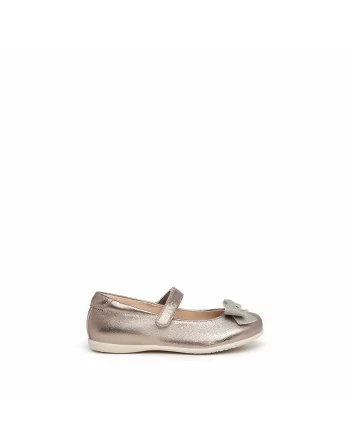 Ballerina Bambina NeroGiardini I327541F Pelle Platino modello casual