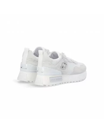 Sneakers Donna Liu-jo Maxi Wonder BF3003P0102 in Pelle Bianco modello casual. Sneakers casual