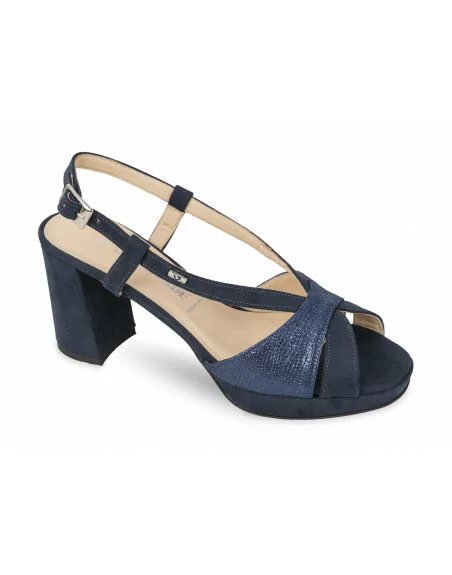 Valleverde Sandali Eleganti Donna 28400A in Camoscio Blu