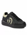 Sneakers Donna Pollini con platform e logo dorato SA15184G1HXK100A Nero