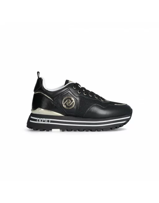 Sneakers Donna Liu-jo BA4053PX030 in Pelle Ivory o White o Black modello casual