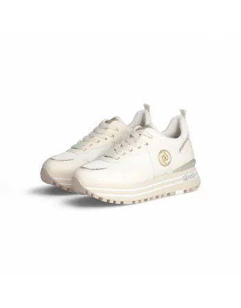 Sneakers Donna Liu-jo BA4053PX030 in Pelle Ivory o White o Black modello casual