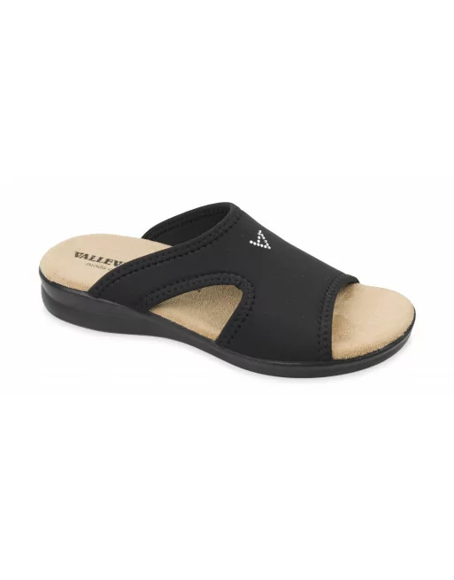 Sandali Donna Valleverde 25321 in Elastico Rosso o Blu o Nero modello casual. Calzature comode