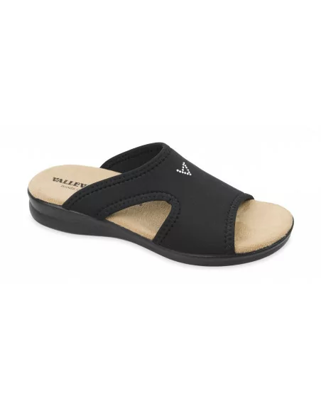 Sandali Donna Valleverde 25321 in Elastico Rosso o Blu o Nero modello casual. Calzature comode
