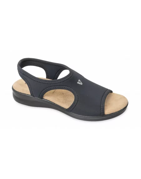 Sandali Donna Valleverde 25322 in Elastico Beige o Nero modello casual. Calzature comode