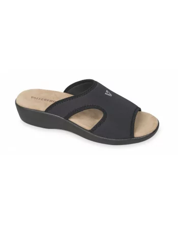 Sandali Donna Valleverde 37500 in Elastico Blu o Nero modello casual. Calzature comode