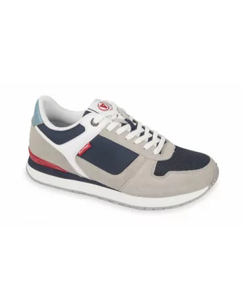 Sneakers Uomo Valleverde 38900 in Pelle Cement o Blu modello casual. Calzature comode