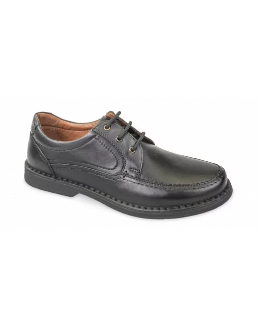 Stringata Uomo Valleverde 20813 in Pelle Nero o Marrone modello casual. Calzature comode