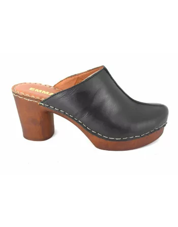 Sabot EMMA SHOES Donna in Pelle 23222 Nero o Cuoio