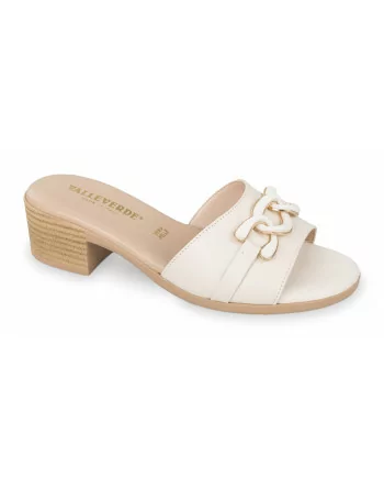 Sandali Donna con tacco 63010 Valleverde Rame o Crema