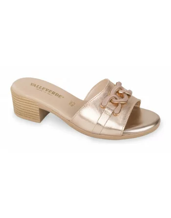 Sandali Donna con tacco 63010 Valleverde Rame o Crema