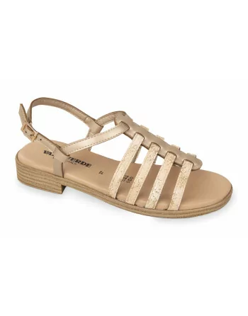 Sandali Donna con cinturino 55405 Valleverde Bianco o Platino