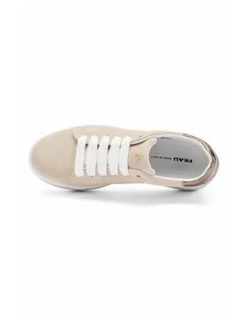 Sneakers Donna Frau 39D0 in Camoscio Beige con applicazioni
