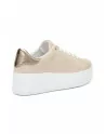 Sneakers Donna Frau 39D0 in Camoscio Beige con applicazioni