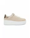 Sneakers Donna Frau 39D0 in Camoscio Beige con applicazioni