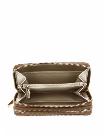 Portafoglio Donna Guess modello LAUREL Cuoio o Beige