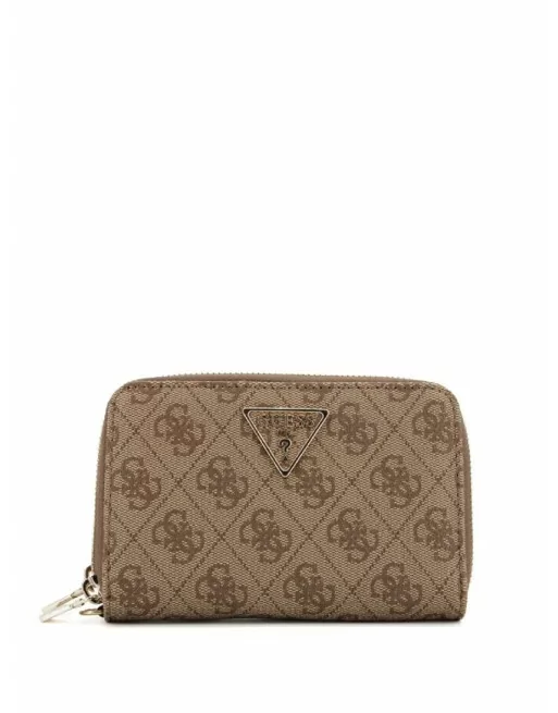 Portafoglio Donna Guess modello LAUREL Cuoio o Beige