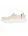 Scarpa Donna Hey Dude in tessuto HD41946 Beige o Bianco