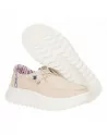 Scarpa Donna Hey Dude in tessuto HD41946 Beige o Bianco