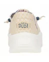 Scarpa Donna Hey Dude in tessuto HD41946 Beige o Bianco